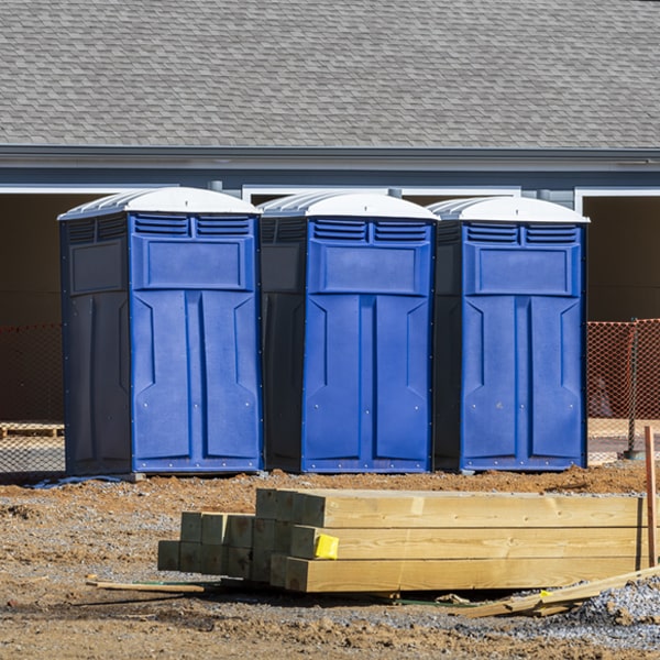 what is the expected delivery and pickup timeframe for the porta potties in Raymer CO